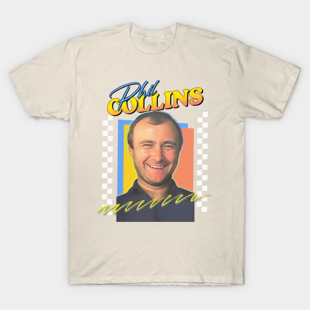 Phil Collins / Retro 80s Aesthetic Fan Design T-Shirt by DankFutura